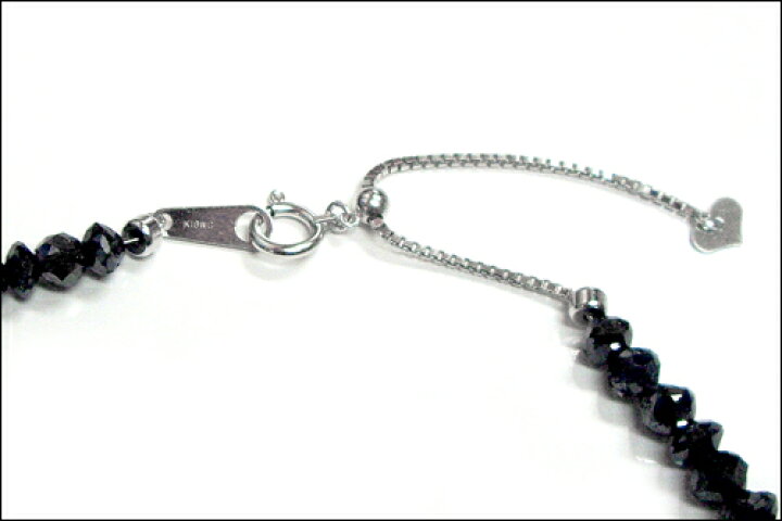 楽天市場】20カラット！ブラックダイヤモンドネックレス【チェーンまで 