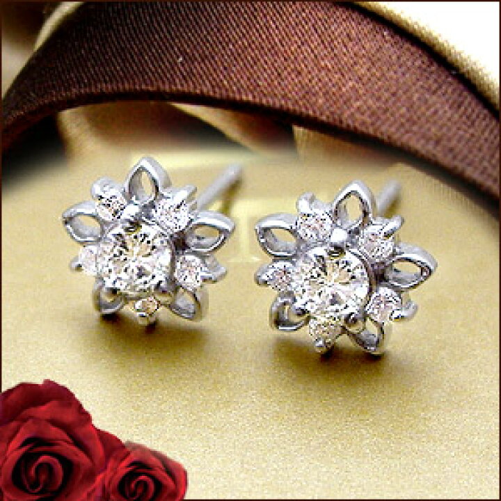 楽天市場】【完全無色透明Fカラー・高級仕様】K18YG/PG/WG【0.3ct 
