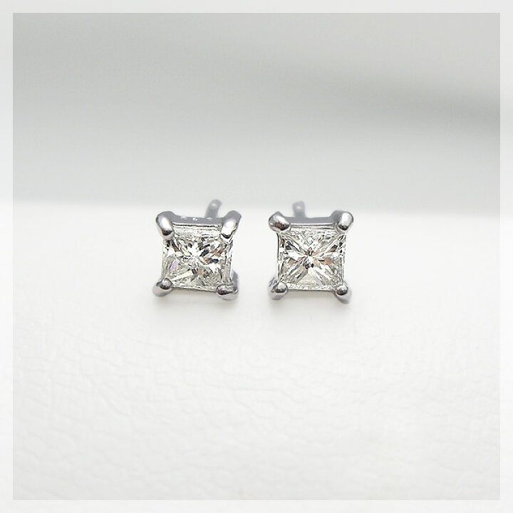 楽天市場】【大特価】pt900 K18YG/PG/WG【0.40ct】プリンセスカット 