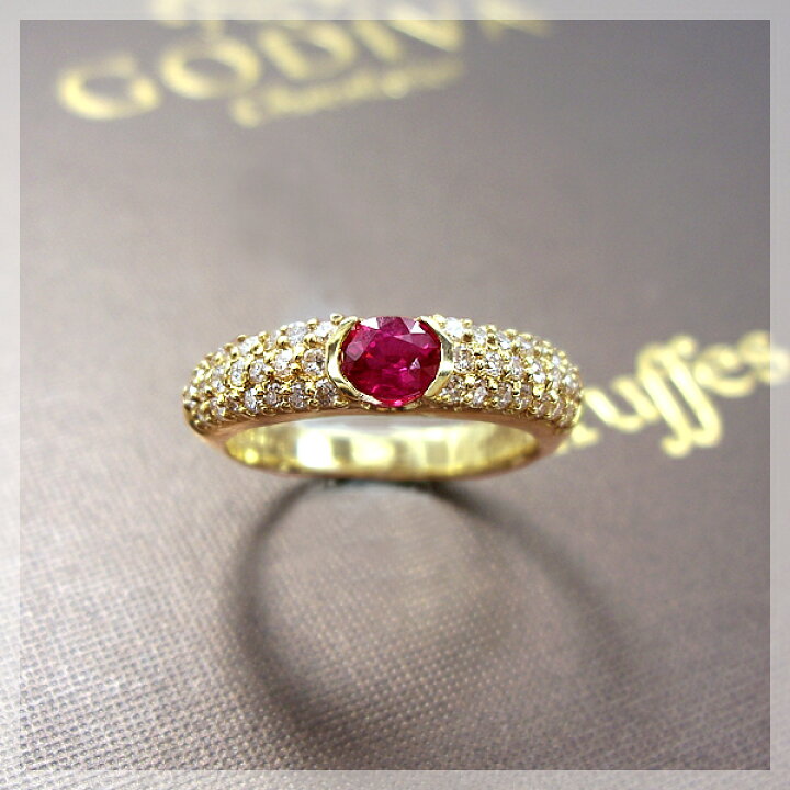 楽天市場】【大特価】K18【0.45ct】ルビー ダイヤモンドパヴェリング 
