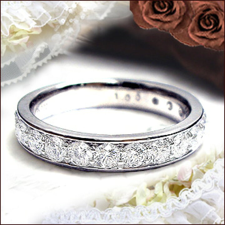 楽天市場】K18YG/PG/WG【1.0ct】ダイヤモンドエタニティリング フチ 