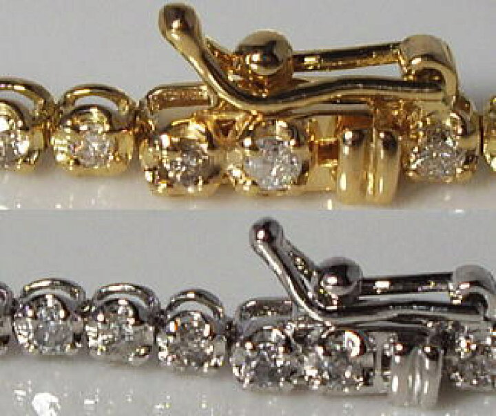 楽天市場】【大特価】K18YG/PG/WG【1.0ct】ダイヤモンド テニス  