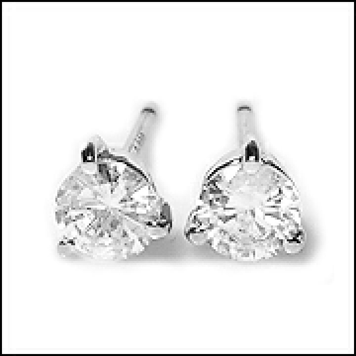 楽天市場】【大特価】pt900 一粒ダイヤモンドピアス 計0.1ct【3本爪  