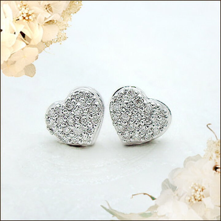楽天市場】【大特価】K18YG/PG/WG【0.2ct】ダイヤモンド ハートパヴェ 