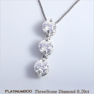 ネックレス スリーストーン ダイヤモンド siクラスの人気商品・通販