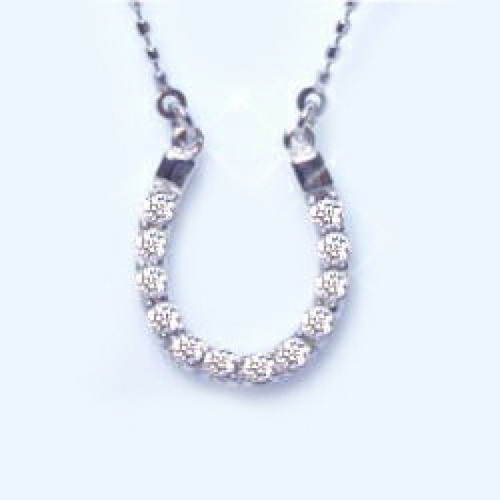 楽天市場】K18YG/PG/WG【0.12ct】馬蹄ダイヤモンド ペンダント 馬蹄 