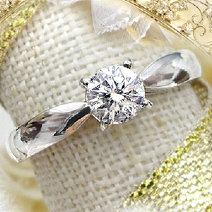 楽天市場】【大特価】K18YG/PG/WG【0.5ct】一粒ダイヤモンドリング  