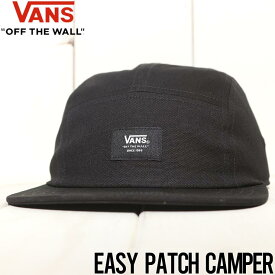 【送料無料】 ストラップバックキャップ 帽子 VANS ヴァンズ EASY PATCH CAMP CAP VN000GK8BLK