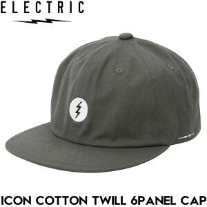 �X�i�b�v�o�b�N�L���b�v �X�q ELECTRIC �G���N�g���b�N ICON COTTON TWILL 6 PANEL CAP E25SC01 BLK ���{�㗝�X���K�i