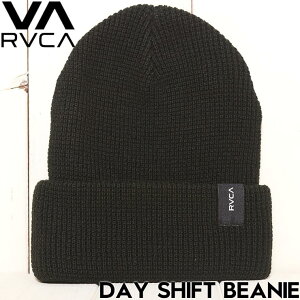 【クリアランスセール】 カフビーニー ニットキャップ RVCA ルーカ DAY SHIFT BEANIE AVYHA00523 BLK