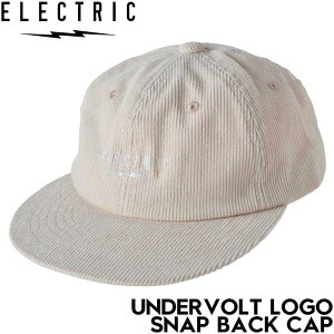 �X�i�b�v�o�b�N�L���b�v ELECTRIC �G���N�g���b�N UNDERVOLT LOGO SNAP BACK CAP E24FC12 TAN CORDUROY ���{�㗝�X���K�i