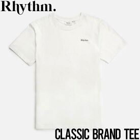 【送料無料】 半袖Tシャツ Rhythm リズム CLASSIC BRAND S/S TEE CL21M-PT09 VINTAGE WHITE