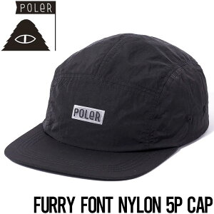 �X�q �X�g���b�v�R�[�h�L���b�v POLeR �|�[���[ FURRY FONT NYLON 5P CAP 251MCV0097 BLK ���{�㗝�X���K�i