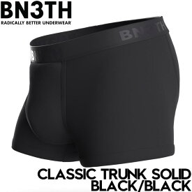 ボクサーパンツ アンダーウエア 下着 ショーツ BN3TH ベニス CLASSIC TRUNK SOLID / BLACK/BLACK 日本代理店正規品