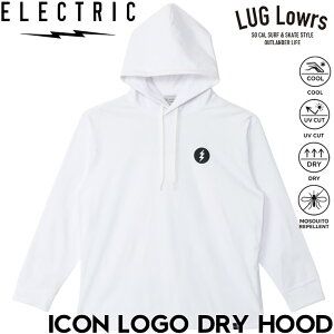 ELECTRIC �G���N�g���b�N ���b�V���K�[�h �����Y �����p�[�J�[ �h���C�t�[�h UV�J�b�g �z������ �ڐG�⊴ �h����H ICON LOGO DRY HOOD WHITE E26SU05 26SP ���{�㗝�X���K�i