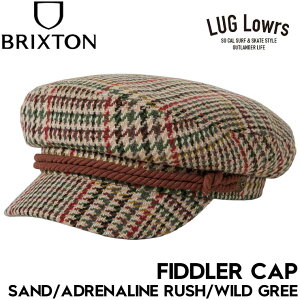 BRIXTON �u���N�X�g�� FIDDLER CAP SAND/ADRENALINE RUSH/WILD GREE �t�B�h���[ �L���b�v �����Y ���f�B�[�X �}�����L���b�v ���j�Z�b�N�X 10772 SARWG ���{�㗝�X���K�i