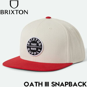 BRIXTON �u���N�X�g�� OATH III SNAPBACK - WHITECAP/ADRENALINE RUSH �X�i�b�v�o�b�N�L���b�v �X�q 10777 25HO ���{�㗝�X���K�i