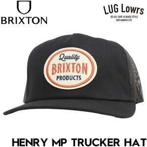 BRIXTON �u���N�X�g�� HENRY MP TRUCKER HAT �X�i�b�v�o�b�N ���b�V���L���b�v �X�q �����Y ���f�B�[�X 12033 BLACK 26SP ���{�㗝�X���K�i