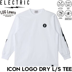 ELECTRIC �G���N�g���b�N ICON LOGO DRY L/S TEE �h���C�f�� ����T�V���c �����O�X���[�uTEE ����T �����Y ���f�B�[�X E26ST32 WHT 26SP ���{�㗝�X���K�i