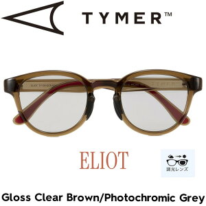 TYMER タイマー ELIOT エリオット Gloss Clear Brown/Photochromic Grey 調光レンズ サングラス TY100-GCB-PGY 日本代理店正規品