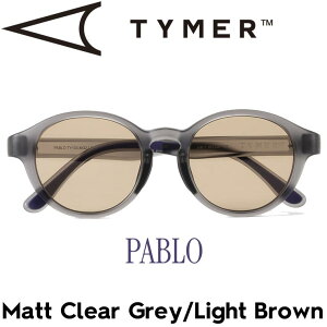 TYMER ^C}[ PABLO pu Matt Clear Grey/Light Brown TOX TY103-MG2-LBR {㗝XKi