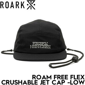 �X�q �X�g���b�v�L���b�v ROARK ���A�[�N ROAM FREE FLEX CRUSHABLE JET CAP -LOW RHJ1120-BLK 25SU ���{�㗝�X���K�i