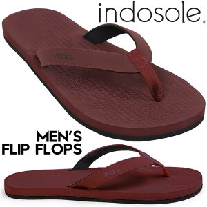 INDOSOLE Ch\[ T_ r[`T_ gOT_ Mens Flip Flops ESSNTLS BURGUNDY {㗝XKi