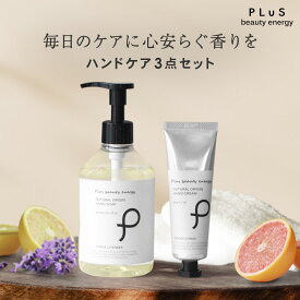 ハンドソープ ハンドクリーム クリスマス ホリデー プレゼント 今治 タオル お祝い お返し おしゃれ 雑貨 ギフト 贈り物 実用的 3,000円台 記念日 誕生日［プリュ（PLuS）ハンドケア　3点セット］【郵便局/コンビニ受取可】zz