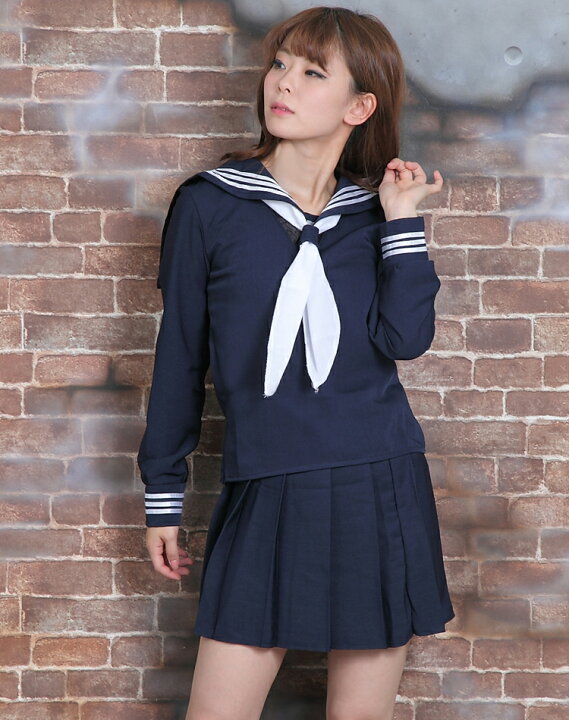 楽天市場】セーラー服 コスプレ ハロウィン 冬服 長袖 ブラック  