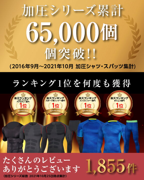 楽天市場】複数購入クーポン【楽天1位】加圧シャツ メンズ 加圧 