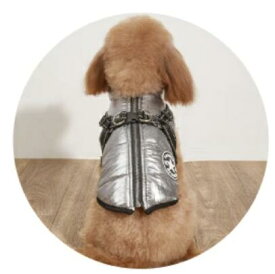 犬 暖かい ベスト【ハーネス付きで着せやすい】アウター ファスナー フリース ハーネス 背中 開き ダウンベスト 犬の服 犬服 いぬ 袖なし 防寒 冬 小型犬 中型犬 大型犬 撥水 寒さ対策 冬服 取り付け簡単 雪 春服 秋服 冬服 レインコート 定形外送料無料
