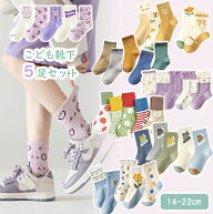 子供 靴下 5足セット ソックス キッズ 男の子 女の子 ベビー 小学生14 15 16 17 18 19 20 21 22cm 子ども…