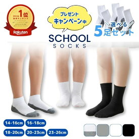 スクールソックス 5足セット 子供 靴下 クルー アンクル オールシーズン 夏用 白 黒 グレー パンダソックス キッズ 学生 学校 男の子 女の子 制服 幼児 小学生 14 15 16 17 18 19 20 21 22 23 24 25 26cm 保育園 幼稚園 小学校 中学校 卒園式 卒業式 入園式 通園 通学