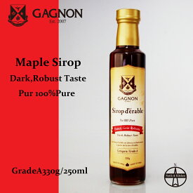 【送料無料】【レシピブック付】GAGNON・Maple・ギャニオンメープルシロップ ダーク(ロバストテイスト) カナダケベック カナダ産 グレードA