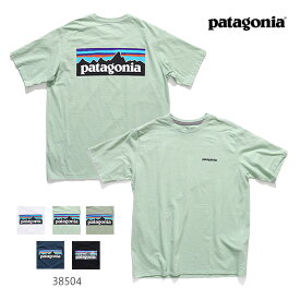 パタゴニア/patagonia 38504 Men's P-6 Logo Responsibill Tee T-Shirt メンズ P-6ロゴ レスポンシビリティー Tシャツ ロゴT WHITE BLACK ホワイト ブラック アウトドア 登山 レギュラー・フィット【ネコポス発送】