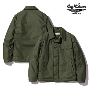 �o�Y���N�\���Y/BUZZ RICKSON'S BR14956 Type DECK A-2 �gBUZZ RICKSON MFG. CO.�h �f�b�L�W���P�b�g �A�E�^�[ �����Y �t���C�g�W���P�b�g ���� �W�b�p�[ �~���^���[ �R�b�g��100�� ���n �{�A OLIVE DRAB �I���[�u 