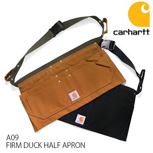 カーハート/carhartt A09(106668) FIRM DUCK HALF APRON ダックハーフエプロンバッグ BLACK BROWN エプロン ポケット 大工 作業着 DIY ブラック ブラウン エプロン【あす楽】【送料無料】