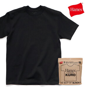 �w�C���Y/HANES HM1-D202-XXL �傫���T�C�Y KURO �N���[�l�b�NT�V���c 26SS Hanes T-SHIRTS KURO T�V���c ���� TEE �R�b�g��100% �� �g�b�v�X �����Y �u���b�N BLACK �� ���n �V���v�� �^�O���X �A�����J���X�^�C