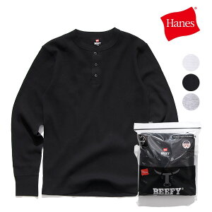 �w�C���Y/HANES HM4-S104 BEEFY �T�[�}���w�����[�l�b�N�����O�X���[�u 25FW ����T ���� �g�b�v�X �r�[�t�B�[ �w�r�[�E�F�C�g ���� �����Y �z���C�g �w�U�[�O���[ �u���b�N �^�����ꂵ�ɂ��� �ϋv��