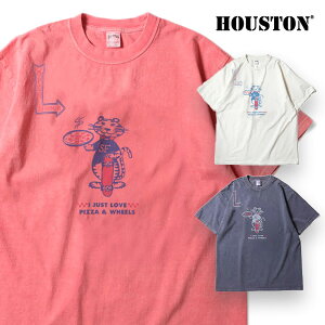 �q���[�X�g��/HOUSTON 22427 PIGMENT PRINT TEE (TIGER) �����Y ���� ����T�V���c �� �R�b�g��100% �N���[�l�b�N ������� ���������� �A���J�W �t�� �R�b�g�� ���B���e�[�W���C�N �����Y�t�@�b�V���� �s