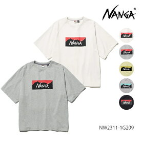 ナンガ/NANGA NW2311-1G209 ECO HYBRID BOX LOGO LOOSE FIT TEE エコハイブリッド ボックスロゴ ルーズフィットティー 半袖 Tシャツ シンプル アウトドア メンズ レディース【ネコポス発送】