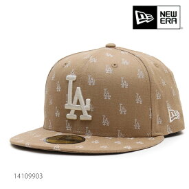 ニューエラ/NEW ERA 14109903 59FIFTY MLB Jacquard ロサンゼルス・ドジャース キャップ 5950 LA 帽子 ユニセックス メンズ レディース カーキ×クローム【あす楽】【送料無料】