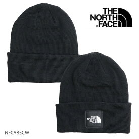 ザ・ノース・フェイス/THE NORTH FACE BIG BOX BEANIE NF0A85CW ボックスロゴ ビーニー ニット帽 帽子 ニットキャップ メンズ レディース BLACK シンプル ユニセックス【ネコポス発送】