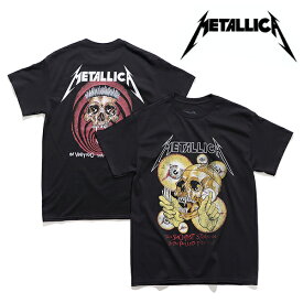 メタリカ/Metallica SS TEE Tシャツ 半袖 ロックT バンドT ヒップホップ ロゴT アメリカ ヘヴィメタル・バンド ロックの殿堂 メンズ レディース 正規品 BLACK ブラック【ネコポス発送】