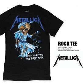 メタリカ/Metallica DRESS BLACK ブラック Tシャツ へヴィメタ ロックT バンドT ヒップホップ ロゴT 正規品 本物【ネコポス発送のみ送料無料】
