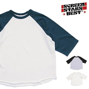 �X�N���[���X�^�[�Y �x�X�g/SCREEN STARS BEST 2521-042SS RAGLAN TEE ���O���� 5���� T�V���c �����Y ���f�B�[�X �g�b�v�X �V���v�� ���C�h �I�[�o�[�T�C�Y ��100�� �R�b�g�� �w�r�[�E�F�C�g ���萶�n �x