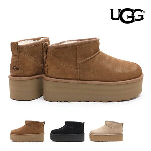 UGG/�A�O ���K�i 1135092 ���f�B�[�X Classic Ultra Mini Platform �N���V�b�N �E���g�� �~�j �v���b�g�t�H�[�� ���[�g�� �X�G�[�h ���� �I�[�X�g�����A �M�t�g �l�C �V���[�g�u�[�c �V���[�g���[�g���y