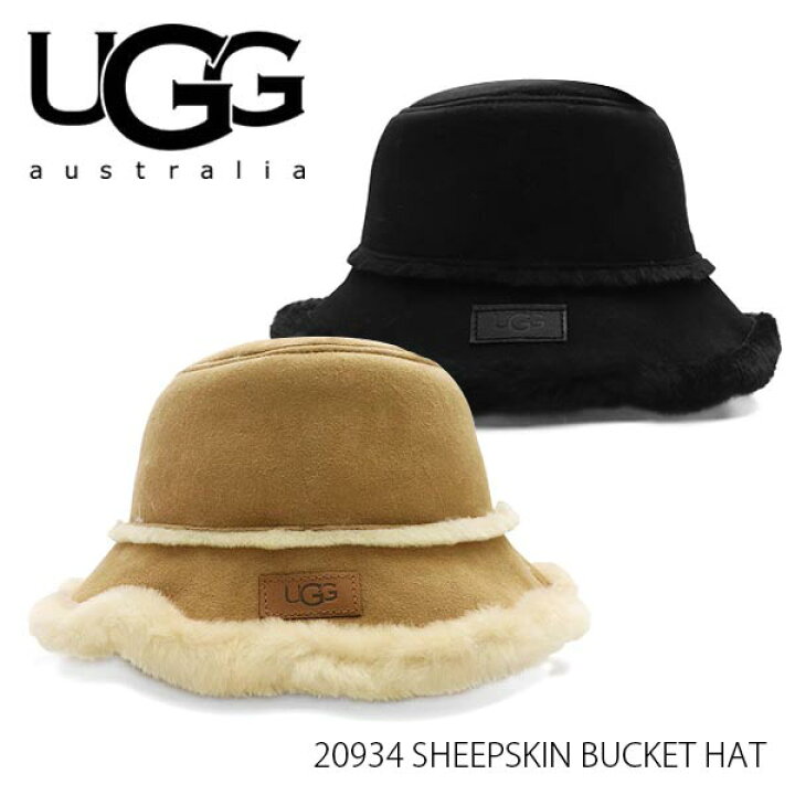 楽天市場】UGG/アグ 正規品 20934 SHEEPSKIN BUCKET HAT シープスキン 