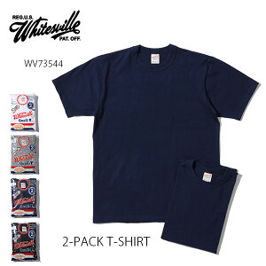 �z���C�c�r��/WHITES VILLE WV73544 2-PACK T-SHIRT 2���g�p�b�NT�V���c ���� T�V���c �R�b�g�� �V���c �����Y �x�[�V�b�N �N���[�l�b�N �V���v�� ���{�� �y���������z