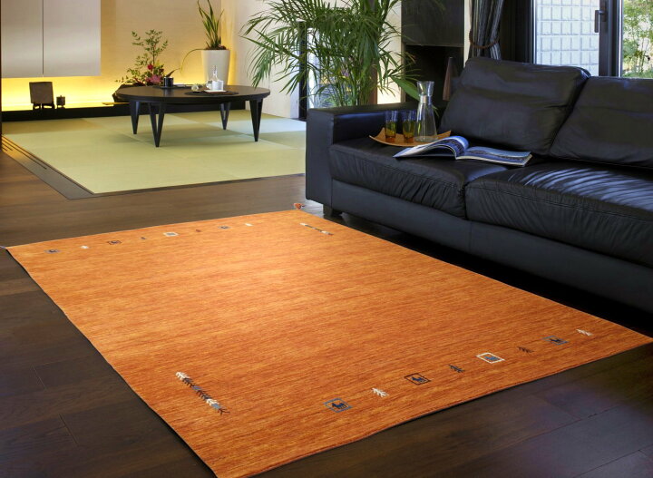 楽天市場】ギャッベ ラグ 140×200cm (インドギャッベ S-008) ギャベ